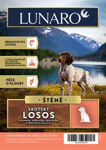 Lunaro Scotish River Puppy 2kg - Losos s batáty